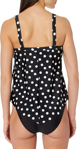 Vista 2 de Smart & Sexy Tankini escalonado sin alambre para mujer con longitud añadida