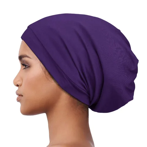 Vista 121 de Alnorm - Gorro con forro de satén y suave banda elástica para hombres y mujeres, talla única Se ajusta a la mayoría