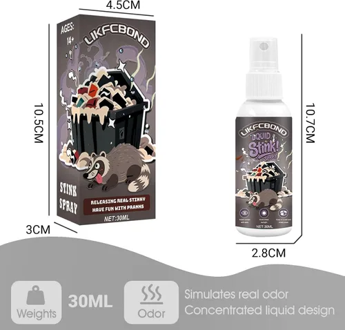 Vista 7 de Aerosol para bromas extrafuerte (olor funky, 1.0 fl oz)