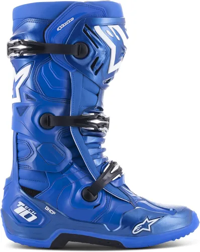 Vista 9 de Alpinestars Botas Tech 10 para hombre, Negro/Rojo Fluo, 7