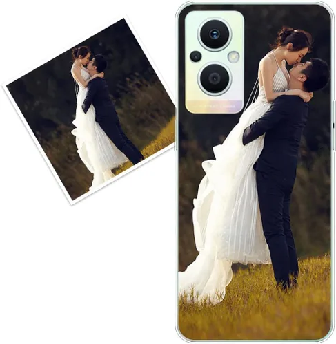 Vista 93 de Funda personalizada compatible con Oppo A1 Pro, fundas de teléfono personalizadas con imagen de foto, imagen de texto, cubierta transparente