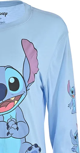 Vista 7 de Lilo and Stitch - Camisa de manga larga para mujer, diseño clásico de Lilo y puntada, con estampados de manga
