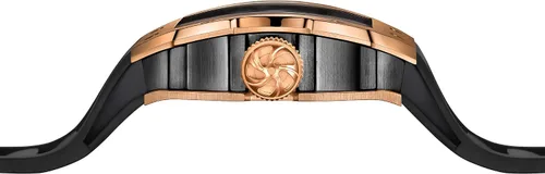 Vista 5 de WISHDOIT Relojes de pulsera mecánicos automáticos Tonneau para hombre, acero inoxidable, con forma de barril, estilo deportivo, impermeable, correa