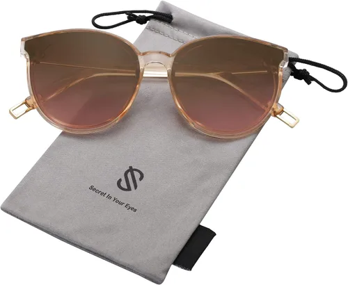 Vista 2 de SOJOS Gafas de sol redondas de moda para mujeres y hombres sombras vintage de gran tamaño SJ2057