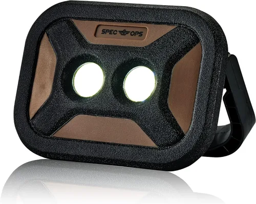 Vista 8 de Spec Ops Tools - Luz de trabajo LED recargable para construcción y uso en el lugar de trabajo, base impermeable y magnética con gancho y 3 modos
