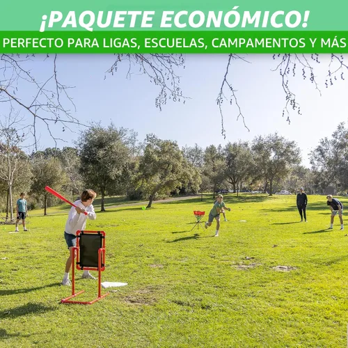 Vista 6 de GoSports Juego de base prémium de 4 piezas de béisbol y sóftbol, resistente para atletas