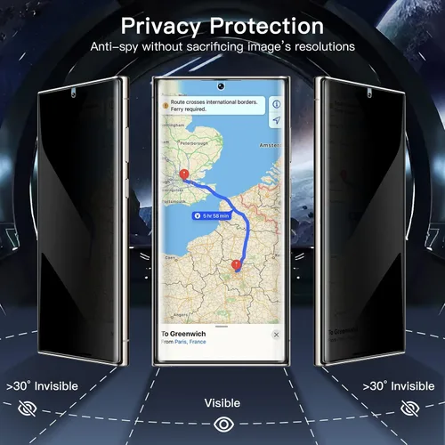Vista 4 de JETech Protector de pantalla de privacidad de TPU para Samsung Galaxy S23