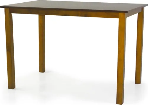 Vista 7 de Preston - Mesa rectangular de madera maciza, estilo contemporáneo, color espresso