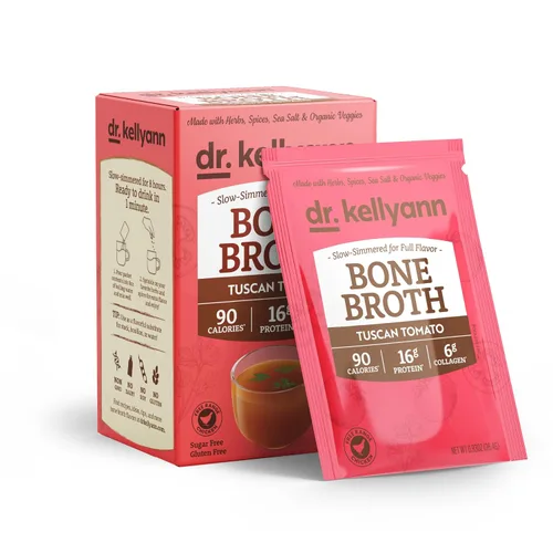 Vista 6 de Dr. Kellyann - Paquetes de polvo de colágeno de caldo de hueso clásico de ternera (7 porciones) – 16g de proteína, colágeno hidrolizado de carne