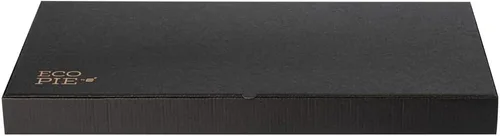 Vista 171 de Restaurantware - Cajas para pizza, 50 unidades, 14 x 7 x 1.5 pulgadas, embalaje de papel de cartón corrugado con bloqueo de pestañas, resistente a