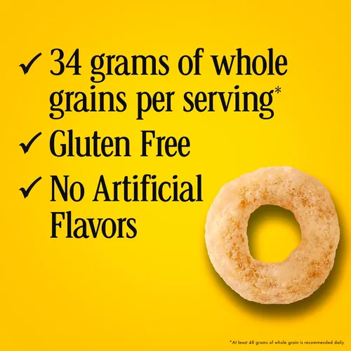 Vista 4 de Cheerios Cereal de desayuno sin gluten de avena integral, bolsa de 2.2 onzas (paquete de 5)