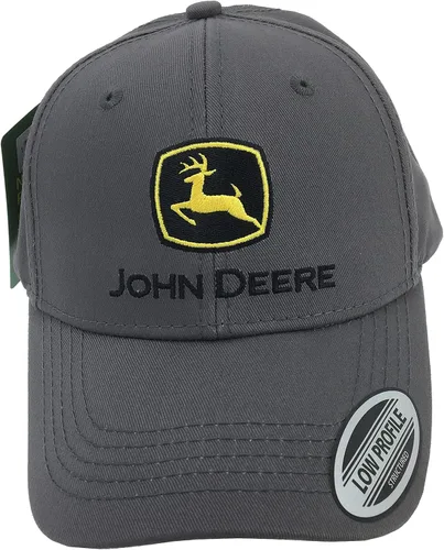 Vista 3 de John Deere Gorra china de construcción LP69060, Gris