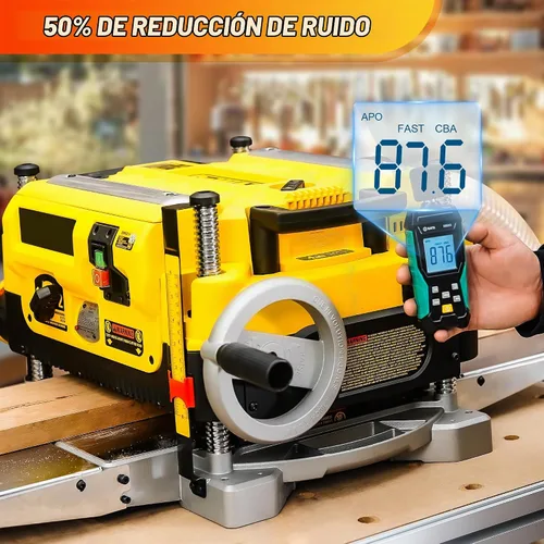 Vista 3 de SpeTool Cabezal de corte helicoidal de 12.5 pulgadas para cepilladora de grosor DW733 DW734, cabezal de corte en espiral, 4 filas, 52 insertos