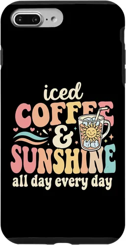 Vista 12 de Iced Coffee and Sunshine Funny Summer Case for iPhone 17