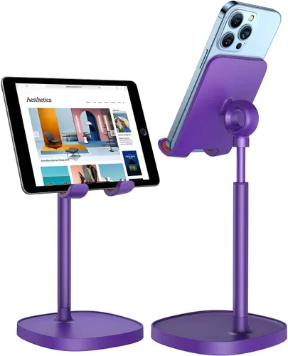 Vista 12 de LISEN - Soporte para teléfono celular, ajustable, accesorios para escritorio de oficina, para todos los teléfonos iPhone, iPhone 15, Switch, Kindle