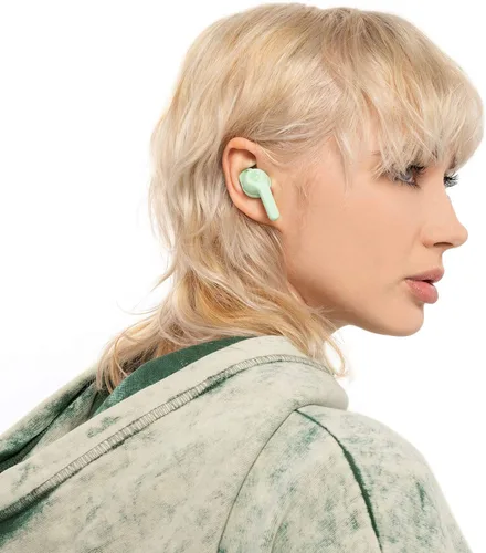 Vista 6 de Skullcandy Indy Evo in-Ear Wireless Earbuds, 30 Hr Battery, Microphone, Works with iPhone Android and Bluetooth Devices - Blue 92 azul