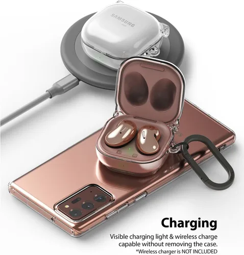 Vista 8 de Ringke Bisagra [No más decoloración] Compatible con Samsung Galaxy Buds 2 Pro Case, Buds 2, Buds Pro, Buds Live y Galaxy Buds FE, funda transparente
