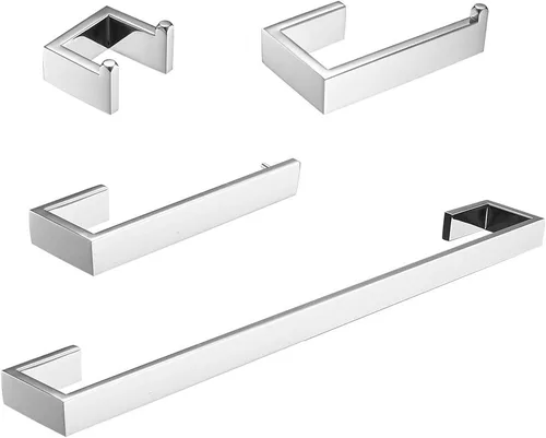 Vista 14 de Accesorios de baño Fapully, níquel cepillado, 100417-100421,100510