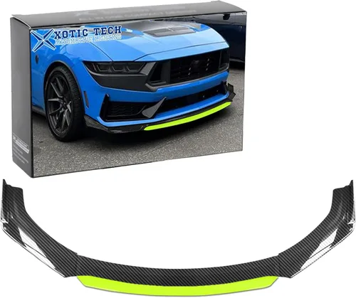 Vista 26 de Xotic Tech alerón de protección para parachoques delantero, negro con azul, kit con barra de acoplamiento ajustable de 8-11 pulgadas