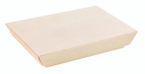 Vista 12 de PacknWood Bandeja cuadrada de madera samurái Plato de madera biodegradable para servir Bandeja Charcaturie Bandeja decorativa para sala