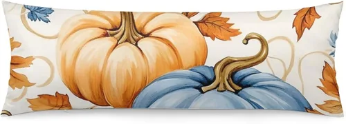 Vista 13 de Funda de almohada de cuerpo con diseño de bruja y escoba de Halloween, funda de almohada larga con cremallera, rectangular, suave, grande, funda