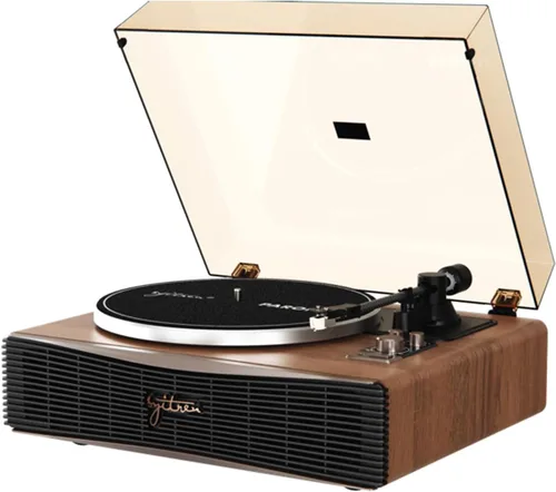 Vista 9 de syitren SEVIA Tocadiscos Vintage Tornamesa para Discos de Vinilo con Altavoces Integrados Bluetooth Fonógrafo Retro Adjustable
