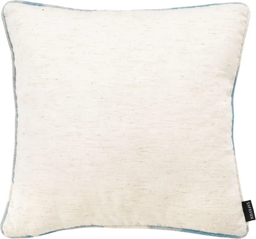 Vista 4 de SAFAVIEH Home Collection Fernla - Sofá rectangular a cuadros de 12 x 20 pulgadas, color azul y blanco, para sala de estar, dormitorio, almohada