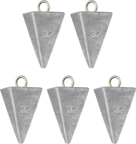 Vista 16 de BLUEWING Pyramid Sinkers Pesas de pesca de plomo 1oz, 2oz, 3oz, 5oz, 8oz, 10oz, 12oz, 16oz, 32oz para agua salada