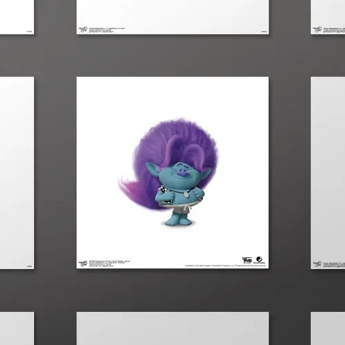 Vista 2 de Trends International Gallery Pops Trolls Band Together - Póster de pared de Bruce, 12.00 x 12.00 pulgadas, versión sin marco