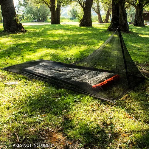 Vista 5 de MEKKAPRO Mosquitera para acampar con bolsa de transporte, tienda de campaña, red de mosquitos compacta y ligera para camping, mosquitera para cama