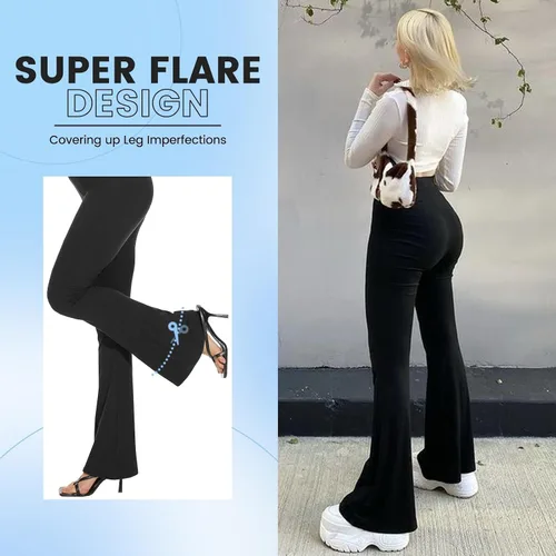 Vista 3 de Leggings de cintura alta para mujer, pantalones deportivos suaves con control de abdomen para correr, ciclismo, yoga, entrenamiento, talla regular