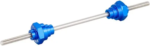 Vista 3 de Rueda de bicicleta Truing Stand Thru Axle Adapter 12/15/0.787 in herramienta de buje libre (Azul)