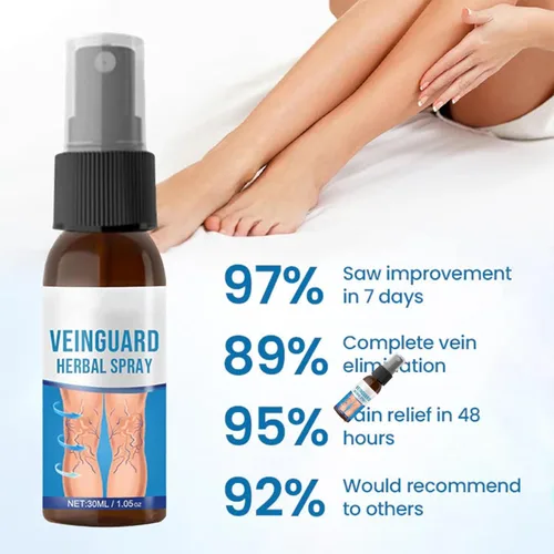 Vista 6 de VeinGuard - Aerosol de hierbas profesional, para venas varicosas para piernas, spray de hierbas protector de venas, adecuado para todo