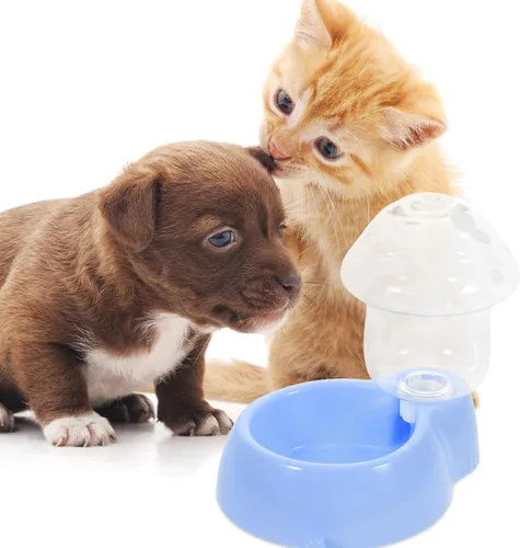 Vista 8 de POPETPOP Comedero automático para mascotas y dispensador de agua, cuenco de alimentación para perros y gatos, comedero por gravedad para mascotas