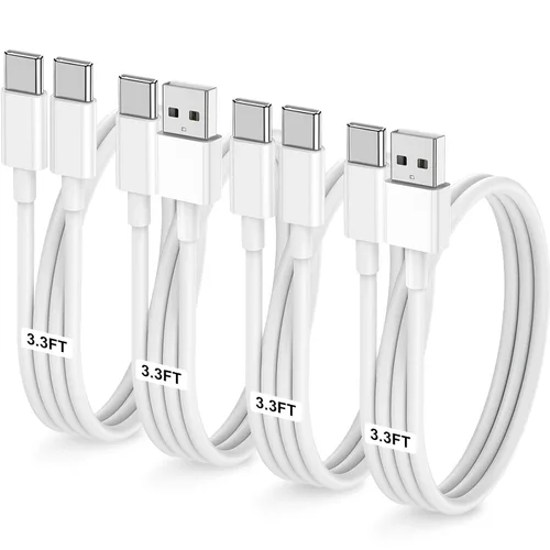 Vista 41 de LOFPYE Paquete de 3 cables USB C a USB C de 1 pie y 60 W, cable de carga rápida tipo C para iPhone Air 17 16e 16 15 Pro Plus Pro Max, para Galaxy