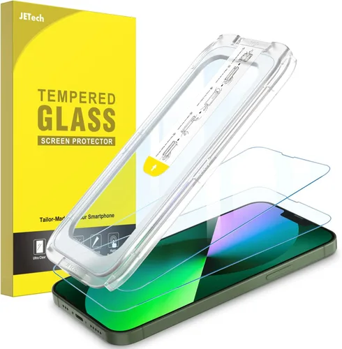 Vista 12 de JETech Protector de pantalla One Touch Install para iPhone 11/XR de 6.1 pulgadas, película de vidrio templado de cobertura completa, kit