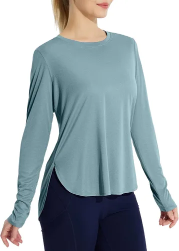 Vista 56 de BALEAF - Camisetas de sol de manga larga para mujer, con FPU 50+, para senderismo, ligeras, de secado rápido, protección contra rayos ultravioleta