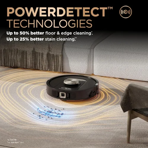 Vista 7 de Shark Combo robot de aspiradora y trapeador, PowerDetect NeverTouch Pro, autovaciado, recarga automática con almohadilla de lavado y secado