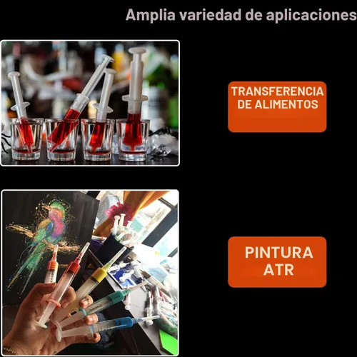 Vista 9 de Paquete de 50 jeringas de laboratorio Luer Lock desechables de 0.1 fl oz/cc con aguja de 18 Ga de 1.5 pulgadas Sellado individualmente