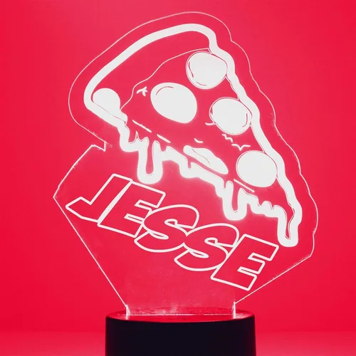 Vista 14 de MMS Food - Lámpara LED de luz nocturna, personalizada con tu nombre o texto, control remoto con 16 colores, 4 modos de luz, lámpara LED de regalo
