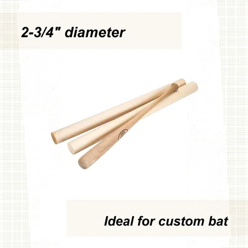 Vista 3 de Woodcraft Billet de bate de béisbol arce duro 2-3/4" X 37" 1 pieza