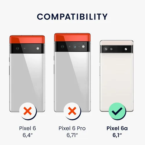 Vista 2 de kwmobile Funda compatible con Google Pixel 6a - Funda protectora delgada de silicona TPU - Piedra antigua
