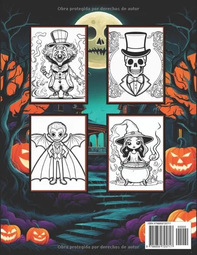 Vista 2 de Halloween Libro Para Colorear Divertido Libro de Halloween Para niños (Spanish Edition)