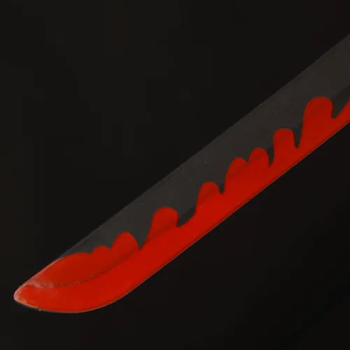 Vista 4 de Sword fort - Katana de acero al carbono de metal real, espada Katana de RengokuTanjiroInosuke de anime Demon Slayer, alrededor de 41 pulgadas