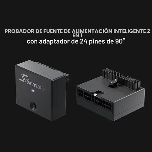 Vista 5 de Seasonic Prime TX-1300 1300W 80+ Titanium ATX 3.0 y PCIe 5.0 Ready Completamente Modular Factor de Forma ATX Condensador Japonés Premium
