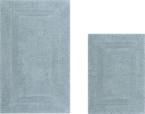 Vista 15 de Better Trends Alfombra de Inodoro en Forma de U Cubierta de Asiento de Inodoro de Lujo 100% Algodón Absorbente de Agua, Cubierta de Tapa Reversible