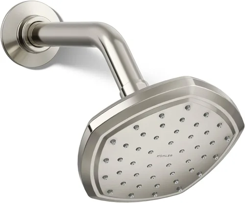 Vista 19 de Kohler 27051-SN Occasion® Cabezal de lluvia de una sola función de 8", 2.5 gpm, níquel pulido Níquel pulido vibrante
