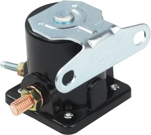 Vista 3 de Relé Solenoide de Arranque Hot Rod 12V de Repuesto para 1956 en adelante Fo-rd B6AZ-11450-A C6AF C7AF C9AF C3912 SW-3 SW3 D2AF11450AA 50-430 Negro