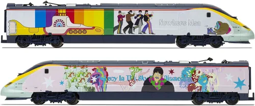 Vista 10 de Hornby R1253T - Juego de tren eléctrico R1253T The Beatles Yellow Submarine - Juego de iniciación de tren de calibre OO, trenes vintage