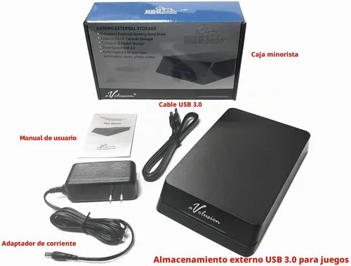 Vista 5 de Avolusion HDDGear Pro 6TB (6000GB) 7200RPM 64MB caché USB 3.0 Disco duro externo para juegos (diseñado para PS4 Pro, delgado, original)